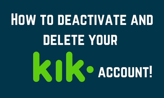 delete Kik account