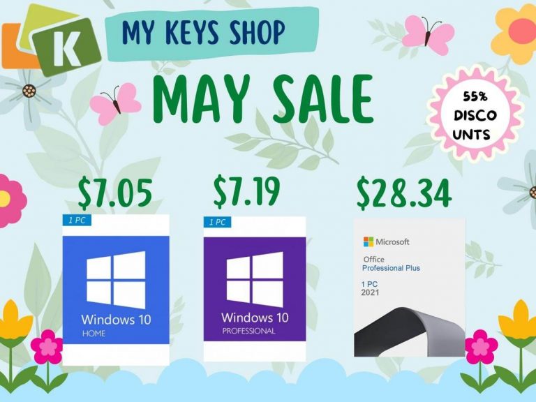 Big Savings on Windows Keys at Mykeysshop May Sale!