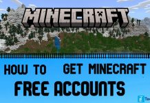 Minecraft free accounts